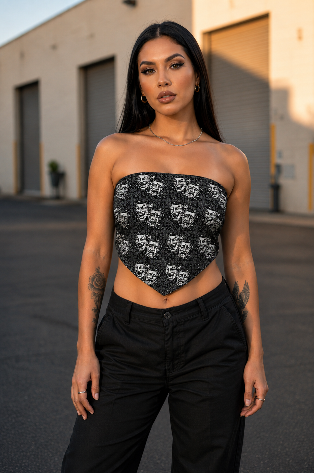 Smile now Cry Later bandana black