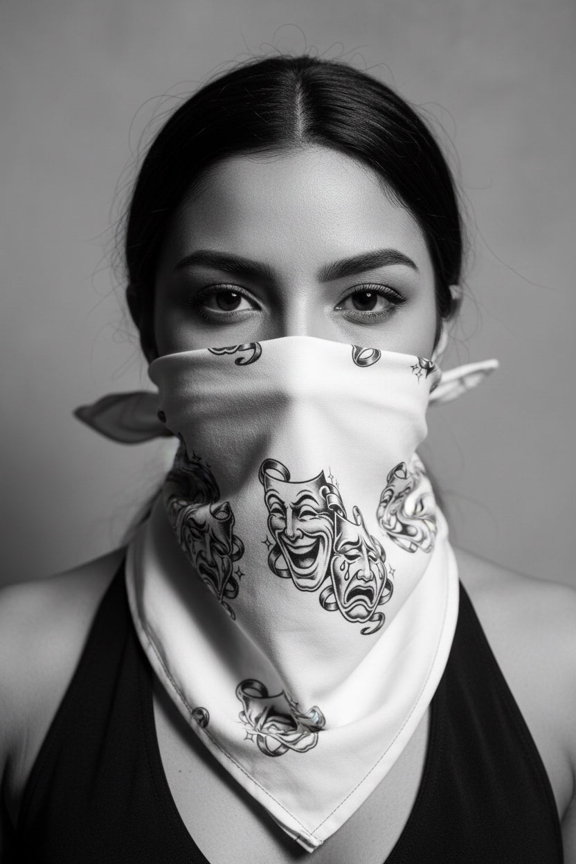 Bandana "Souris maintenant, pleure plus tard"