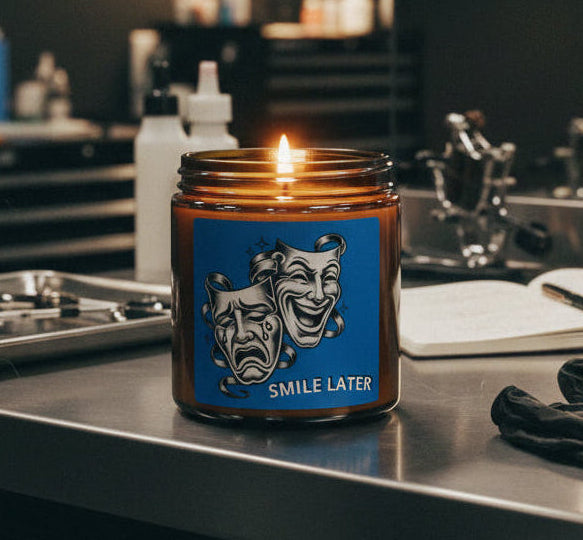 “Smile Later”  Sage Lavender Scented candle