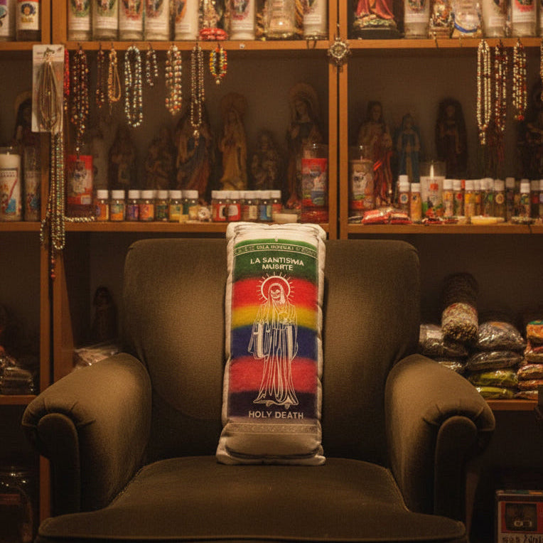 Oreiller des Sept Couleurs de la Santa Muerte