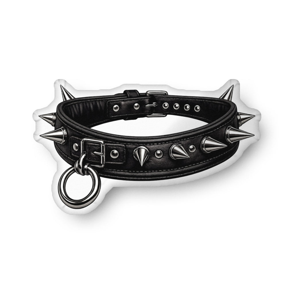 Chrome Spiked Choker Pillow